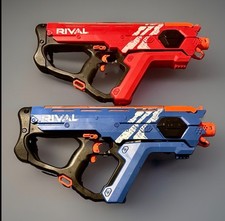 Red Blue Nerf Rival Perses Motorized Blasters MXIX-5000 - NO CHARGER