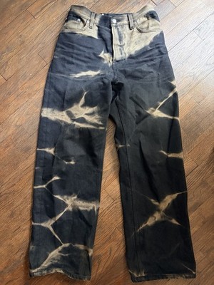 Dries van Noten Denim Bleach Dye Marble Wash Jeans Size 29