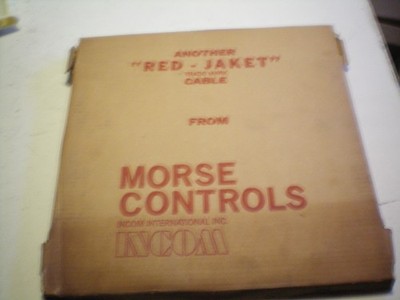 MORSE #D48296-000-0240.0  TYPE ''O''   20 FOOT  SHIFT/THROTTLE CABLE ,FREE FREIGHT