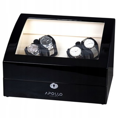Uhrenbeweger APOLLO SINCE 1973  fur 4 + 6 uhr Exklusive Uhrenbox Uhrenkasten