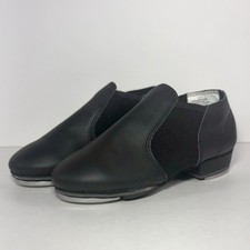 Revolution Premium Stretch Tap Boot 571 Black Leather Kids Size 1A 12
