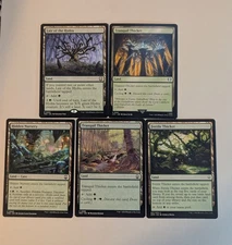 MTG Lands - Green. 5 card lot. Non basic land