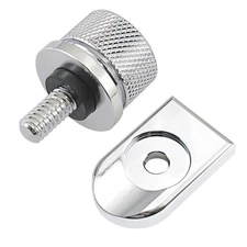Chrome Rear Seat Bolt Screw Mounting Knob For Harley Harley All Models 1996-2019