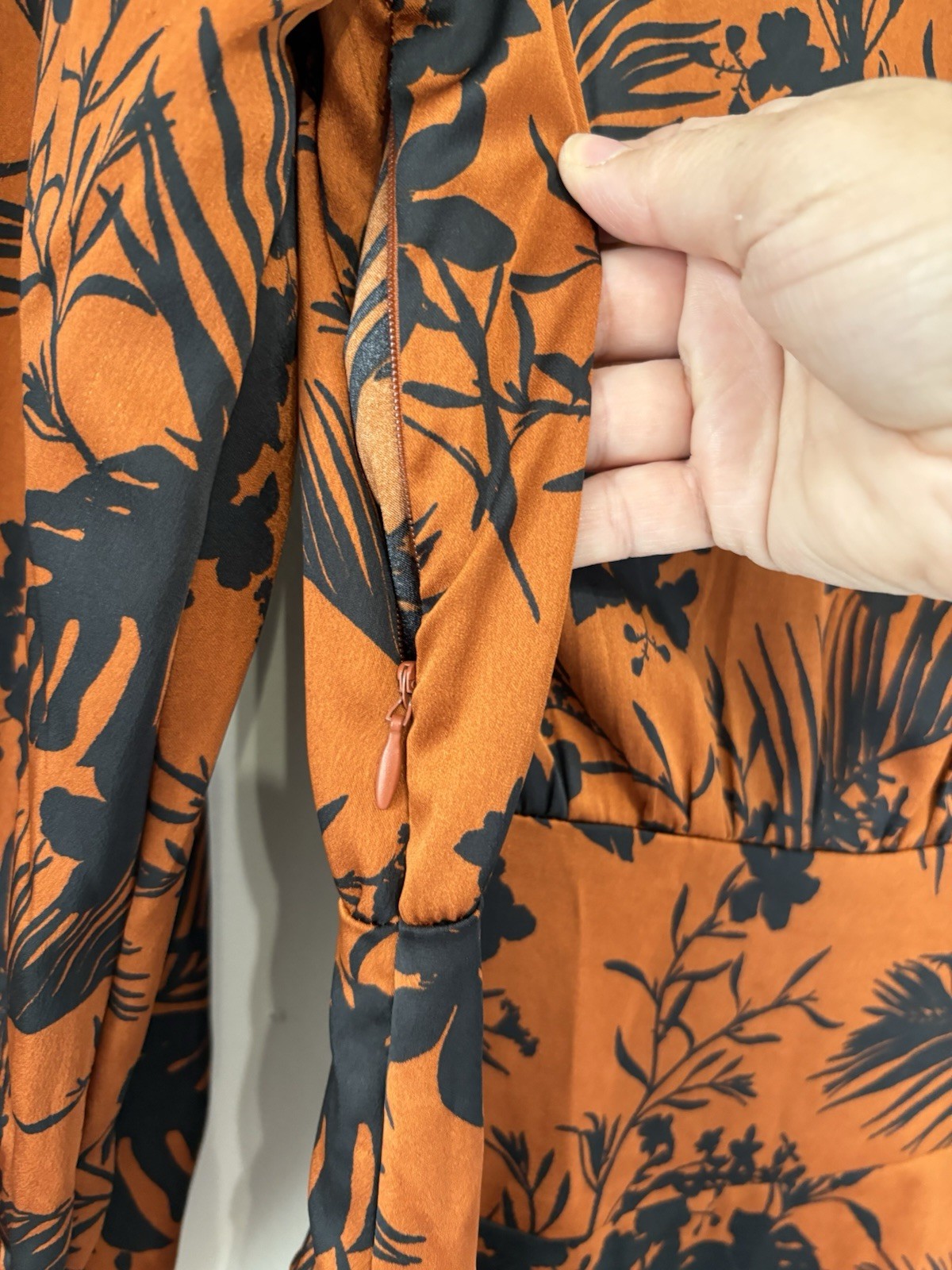 Future Collective Kahlana Barfield Brown Dress S NWT Brown Black Fit Flare Midi