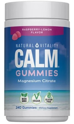 Natural Vitality Calm Magnesium Citrate, 240 Gummies