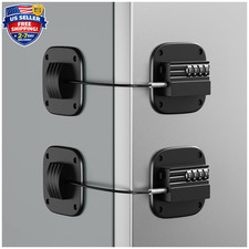 2 Pack Fridge Lock with Combination No Key Required Upgrade Refrigerator Lock