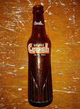 ORANGE CRUSH AMBER BOTTLE 1955 - 1970s GREAT CONDITION! 