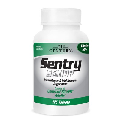 21st Century Sentry Senior Multivitamins 125 Count for Active Adults 50+
