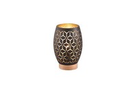 Trio Leuchten Tischleuchte Bidar 1Xe27, Schwarz, Gold Tischleuchte