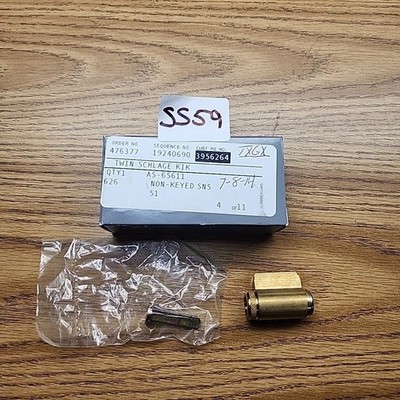 Assa Abloy 65611-626-SNS Schlage Twin 6000 Key-in-Knob/Lever Satin Chrome