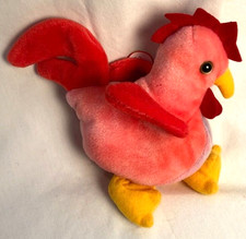 Vintage TY Beanie Baby Strut the Rooster 1996