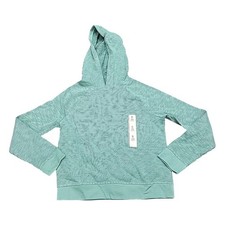 Cat and Jack Girls' Hoodie Sweatshirt Medium Size 8 Ocean Green Pullover Top