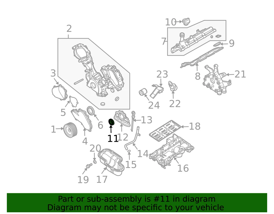 Sello original Nissan 12279-4Z001 Foto 4 de 4
