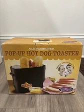 Nostalgia Retro Pop-Up Hot Dog Toaster Electric Black HDT-600 Retro Brand New 
