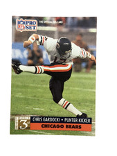 Excellent: Vintage 1991 PRO SET Chris Gardocki Chicago Bears Rookie Card. rookie card picture