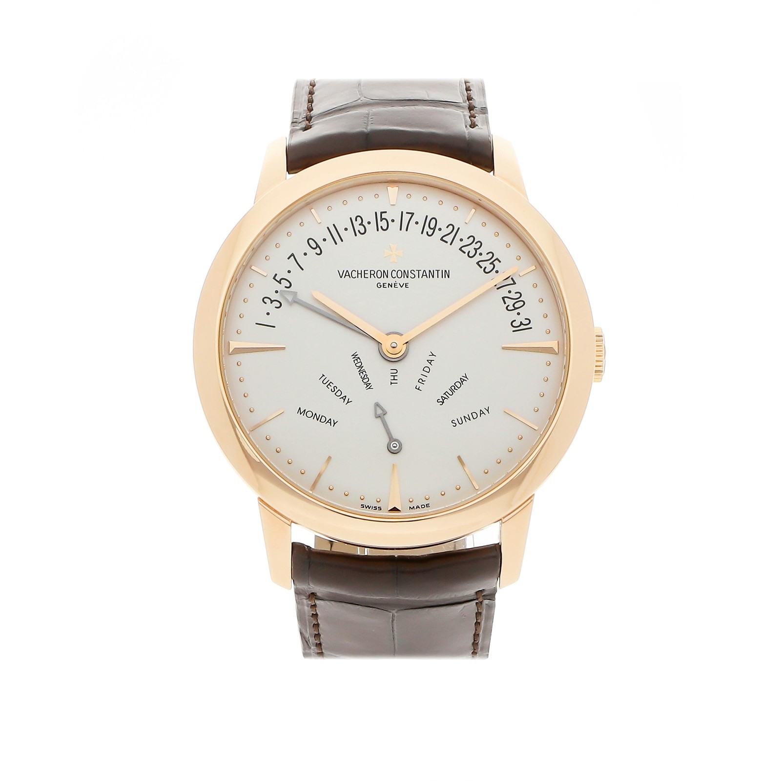 Vacheron Constantin Patrimony Retrograde DayDate Rose Gold Watch 86020/000R-9239