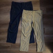 Eddie Bauer Hiking Pants Men Size 40x32 Navy and Khaki Lightweight Outdoor LOT