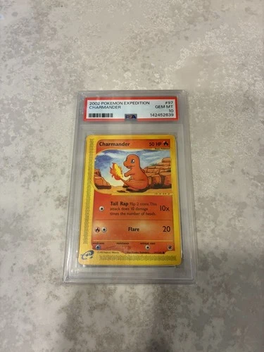 Pokémon Charmander 97/165 Expedition Base Set PSA 10 Regular 2002 English