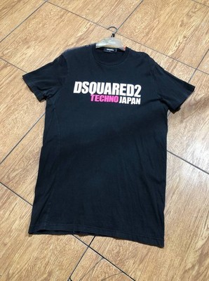 MENS DSQUARED2 MADE IN ITALY BLACK SHORT SLEEVE CREW NECK T-SHIRT SZ M