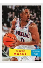 Tyrese Maxey 2025-26 NBA Living Set Card #4 Philadelphia 76ers - Presale
