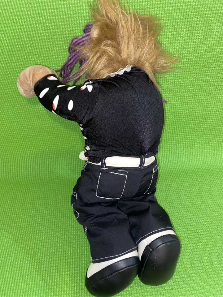 WWE WWF Jeff Hardy Peluche Oso 18" Lucha Libre Peluche 2006 RARO Foto 4 de 4