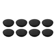8 Pcs Black Snug Plugs FIT 28MM DIA HOLE Rubber Round Soft Flexible Stopper