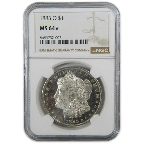 1883 O Morgan Silver Dollar MS 64* NGC Uncirculated $1 Coin SKU:CP450