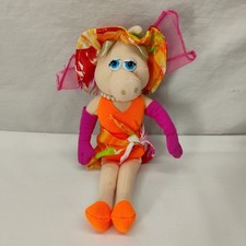 Vintage Nanco Miss Piggy Bathing Suit Plush 9  Doll Jim Hensen Muppets