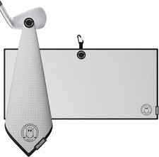 Ghost Golf Magnetic Towel Caddie - Premium Ultra-Absorbent Microfiber White