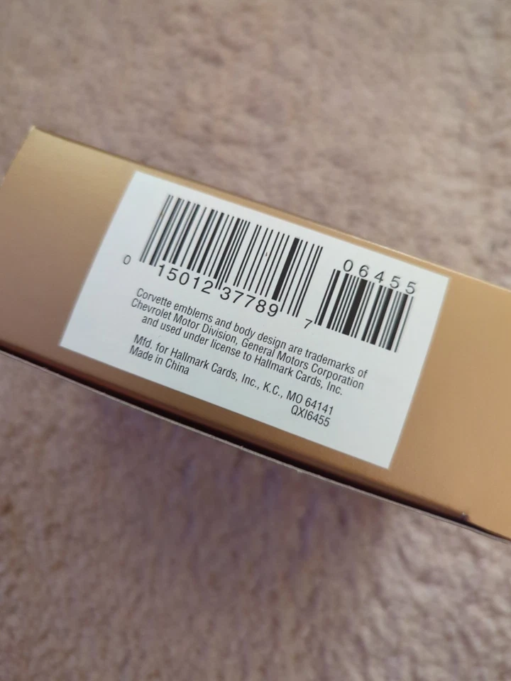Ornamento Hallmark Keepsake 1997 tocha vermelha Chevrolet Corvette caixa original - Imagem 2 de 4