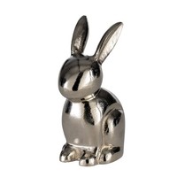 Osterdeko Hase Deko Figur Ostern FrüHling Osterhase Osterfigur In Silber 17,5 Cm