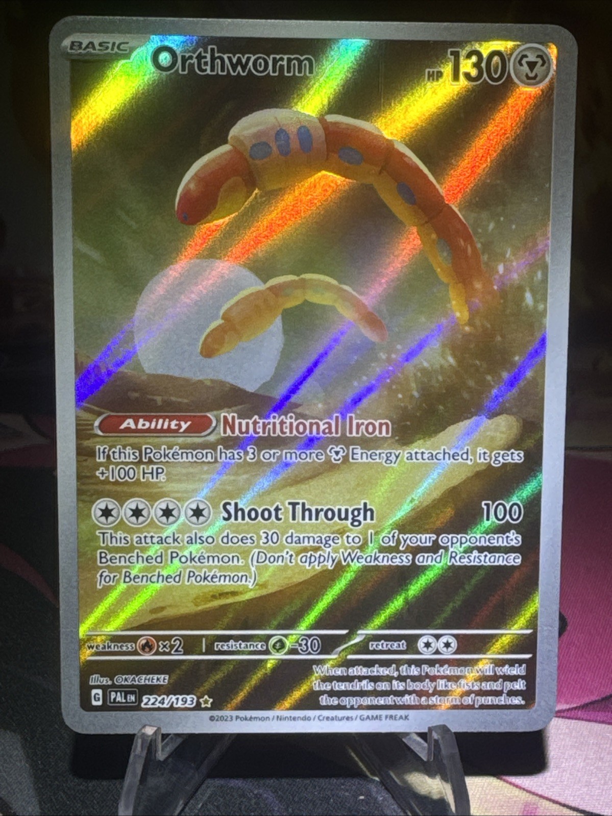 Orthworm 224/193 SV02: Paldea Evolved - Pokemon Card - NM Holo