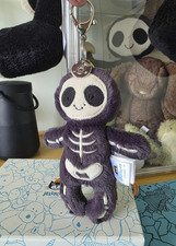Simpatico Portachiavi Peluche Scheletro Bob Per Halloween Con Sacchetto Portabiti