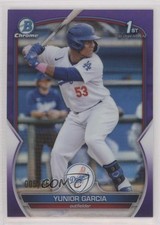 2023 Bowman Chrome Prospects Purple Refractor 5/250 Yunior Garcia #BCP-142 0s9t