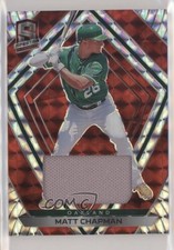 2020 Panini Chronicles Spectra Red Prizm Swatches 24/25 Matt Chapman #86 in5