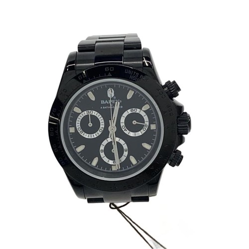 A BATHING APE BAPEX TYPE4 Automatic Watch Stainless Steel Black Dial 43mm