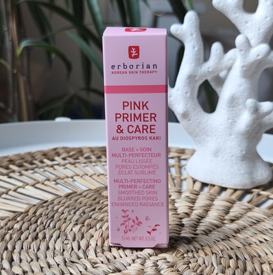 Erborian Pink Primer & Care Getönter Primer Rosa Creme Porenminimierung 15 ml