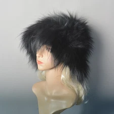 Genuine Fluffy Snow Women Real Fox Farm Fur Cap Warm Party Hats Beanies Caps