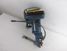 Vintage Evinrude Aquasonic Power Big Twin Toy Outboard Boat Motor (UNTESTED)