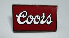Vintage Coors Brewing Co Beer Brewery Red Enamel Lapel Employee Pin Tie Tack