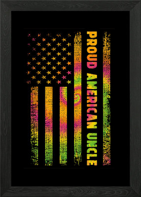 Stolzer amerikanischer Onkel gerahmtes Wandbild Poster Leinwanddruck Bild