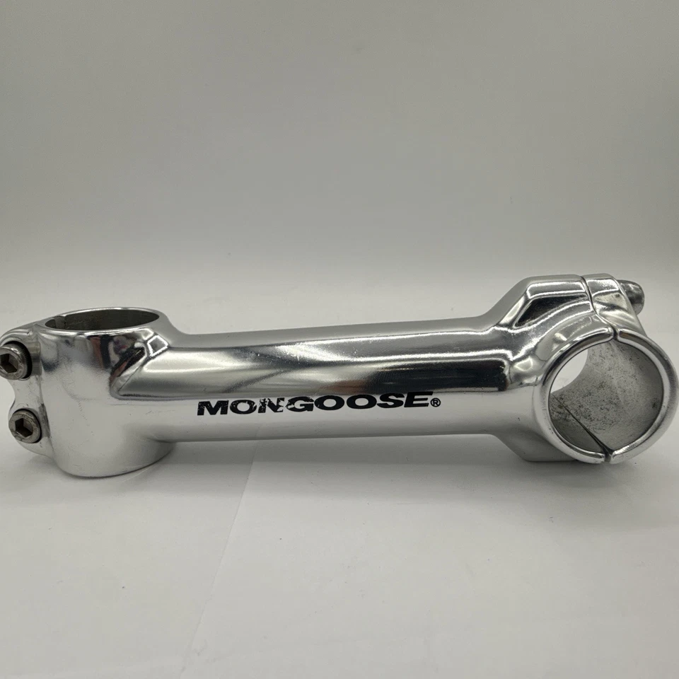 Mongoose 125mm Vintage Silver   1 1/8” Stem Mountain Bike 26mm Clamp - Image 3 of 4