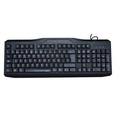 Black KBUS9851S USB Wired 108Key Spanish Desktop PC Keyboard Replacement