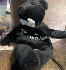 Vintage Dec 1998 Ken Griffey Jr AL H.R. Champ Black Beanie Bear Salvinos Bammers