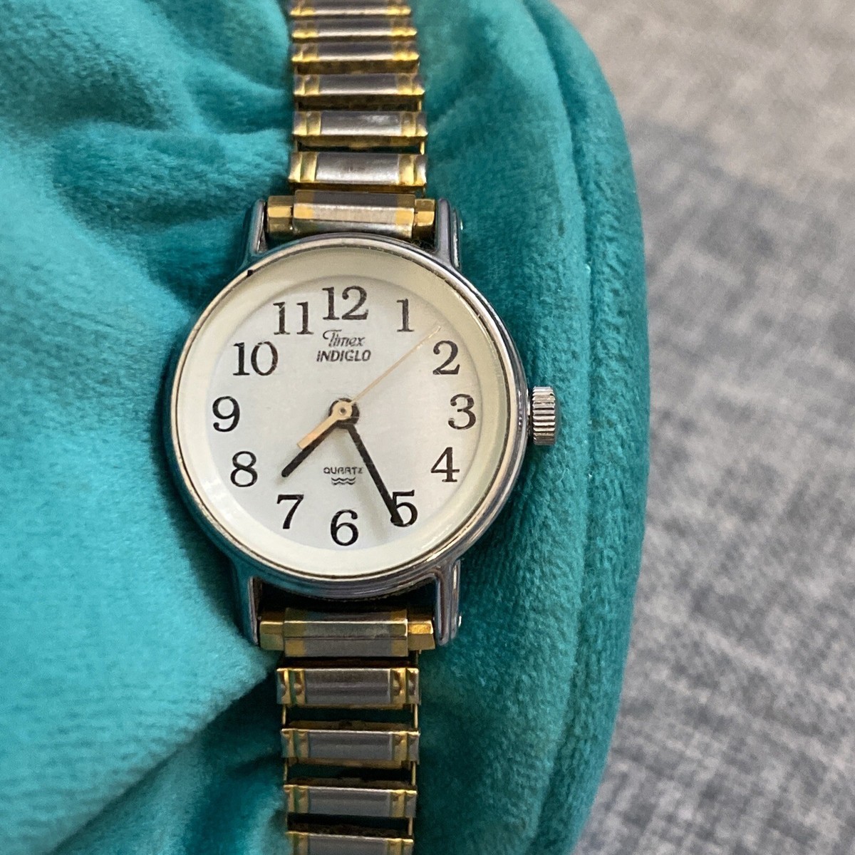 Timex Indiglo Easy Reader Two Tone Expansion Band Analog Watch New