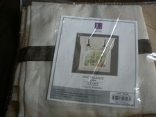 NEW Lush Decor One Valance LYDIA 28" x 42" Beige  Brown O11 