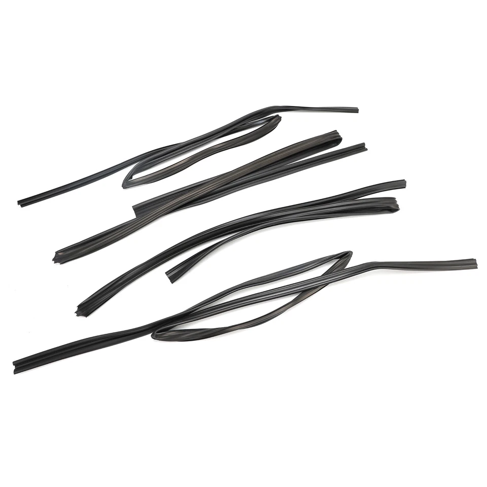 4pcs Door Glass Rubber Seal Moulding For Toyota Land Cruiser FJ80 LX450 91-1997 - Изображение 2 из 4