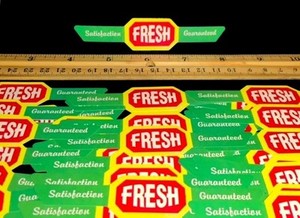 PACK-OF-100-MINI-4-1-2-034-FRESH-BANNERS-FOR-FOOD-DISPLAY-OR-CANDY-VENDING-MACHINE