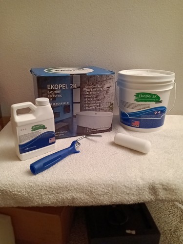 Ekopel 2K Bathtub Refinishing Kit - Odorless DIY Sink and Tub Reglazing ...