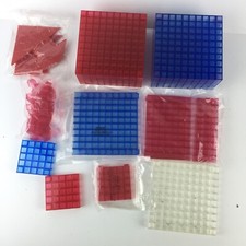 EYE SEE TRANSPARENT INTERLOCKING BASE TEN Home School KIT DECIMAL FRACTION HG53